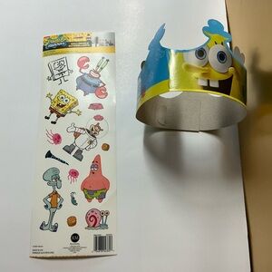 SpongeBob SquarePants Party Crown and Stickers